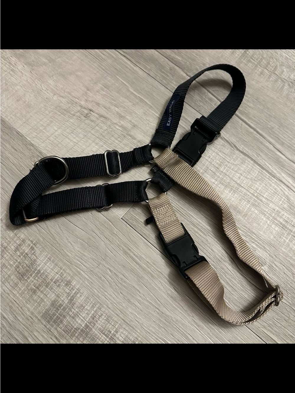 Easy Walk Dog Harness (Large, Black & Tan)